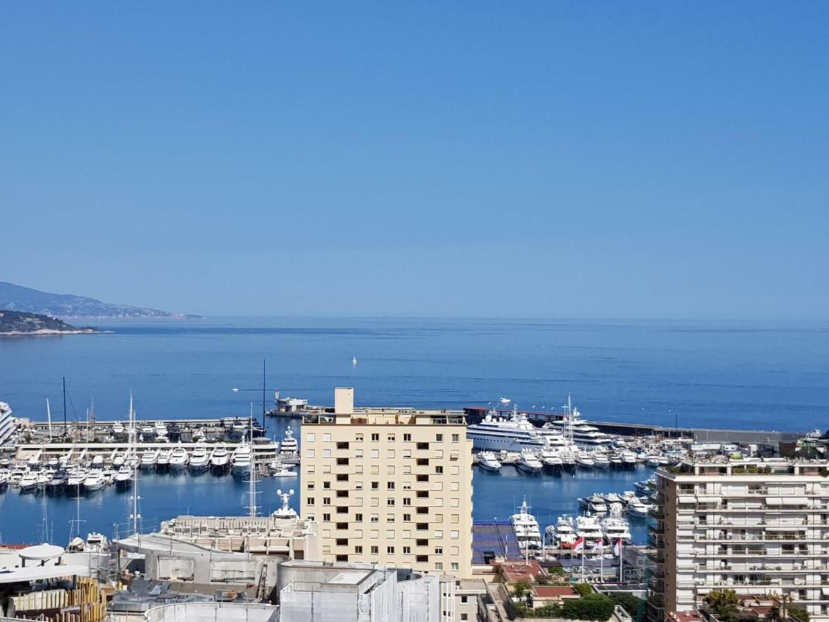Plein Coeur De Monaco, A 300 Metres A Pied Du Port De Monaco, 4 Pieces Dans Des Escaliers Vue Mer Exceptionnelle מראה חיצוני תמונה